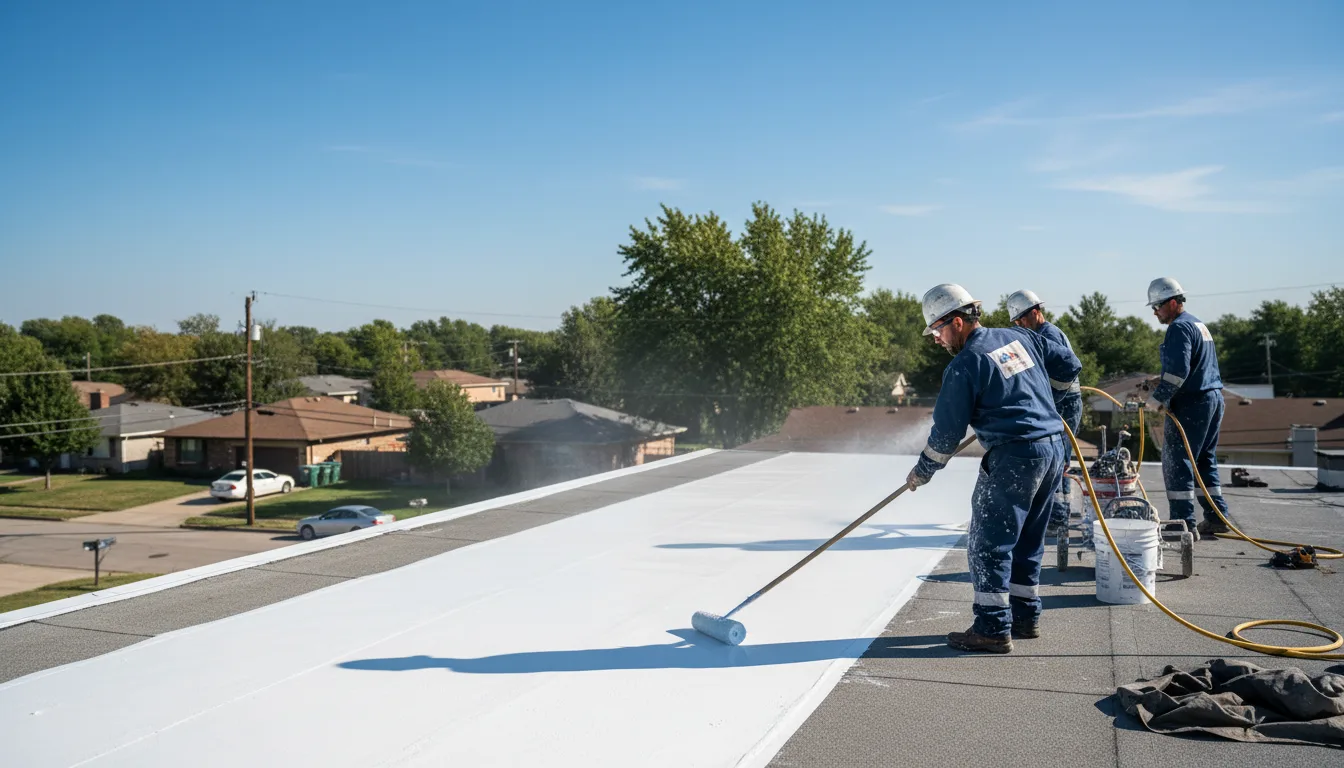 Commercial roof coating in Sinking Spring, OH near me